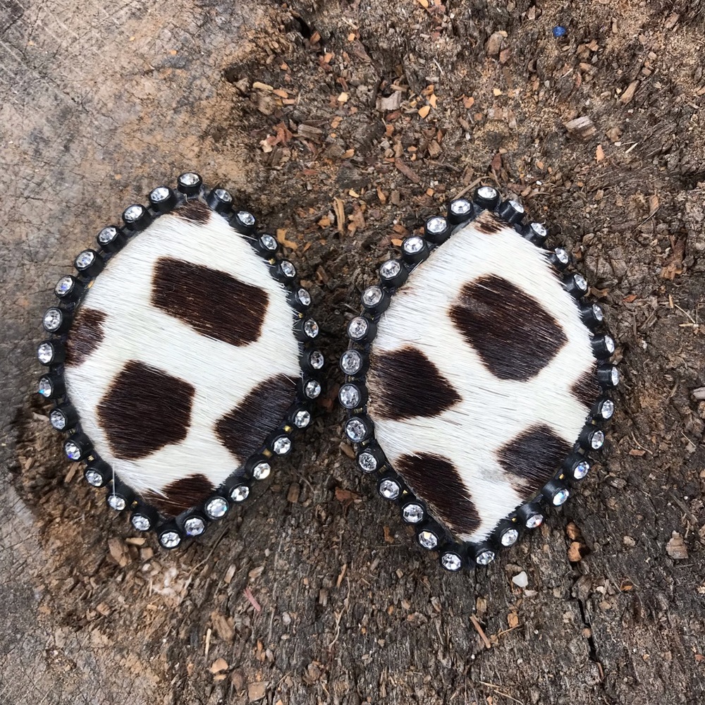 Vintage Earrings 80s Cowgirl Western